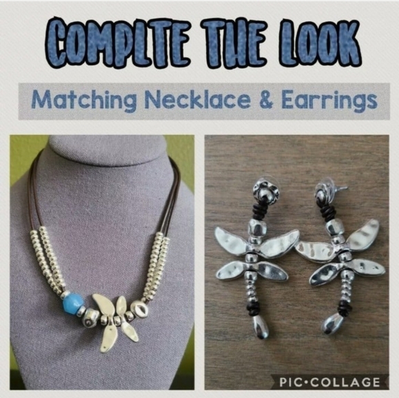 Dragonfly • Bohemian Necklace • Blue Stone - Picture 10 of 12